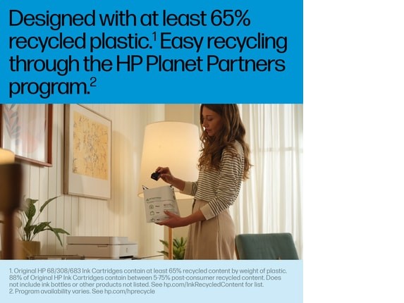 HP 68 2-Pack Black/Tri-color Original Ink Cartridge Combo, 6L6S2TN