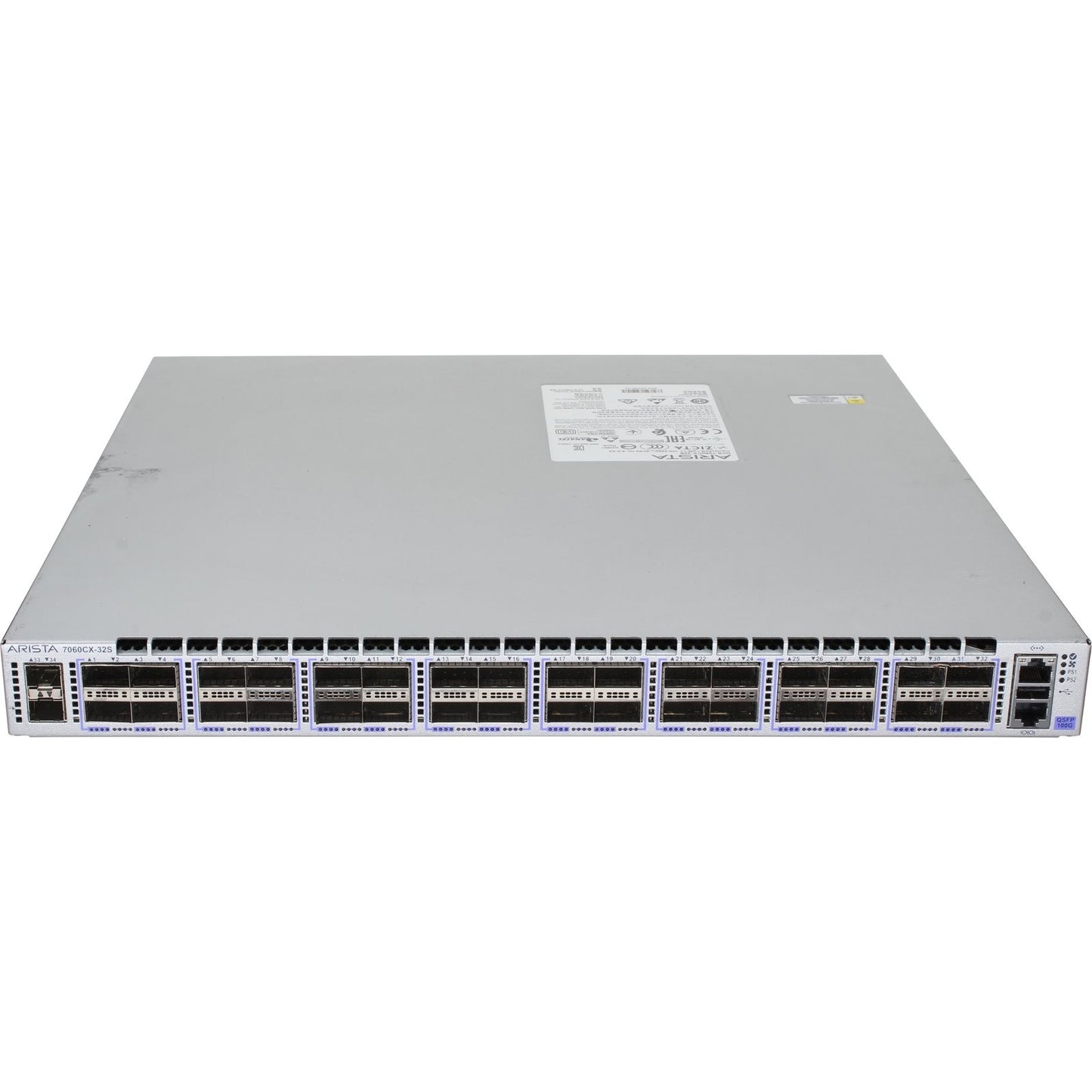 Arista DCS-7060CX-32S-R 32P 100GbE QSFP100 2P SFP+ Switch (Fair)