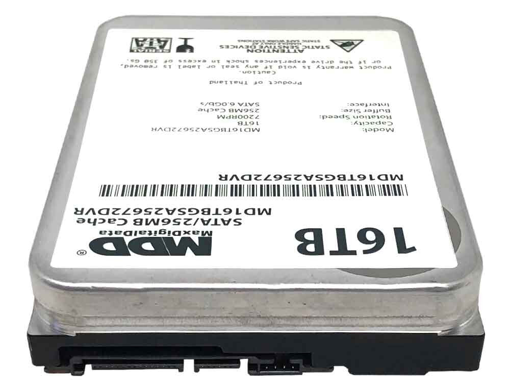 MDD 16TB 7200RPM 256MB Cache SATA 6.0Gb/s 3.5" Internal Surveillance Hard Drive