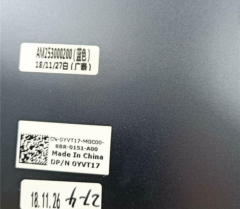 OEM Dell YVT17 For Inspiron 15 7000 7560 7572 Bottom Base Cover Assembly Blue