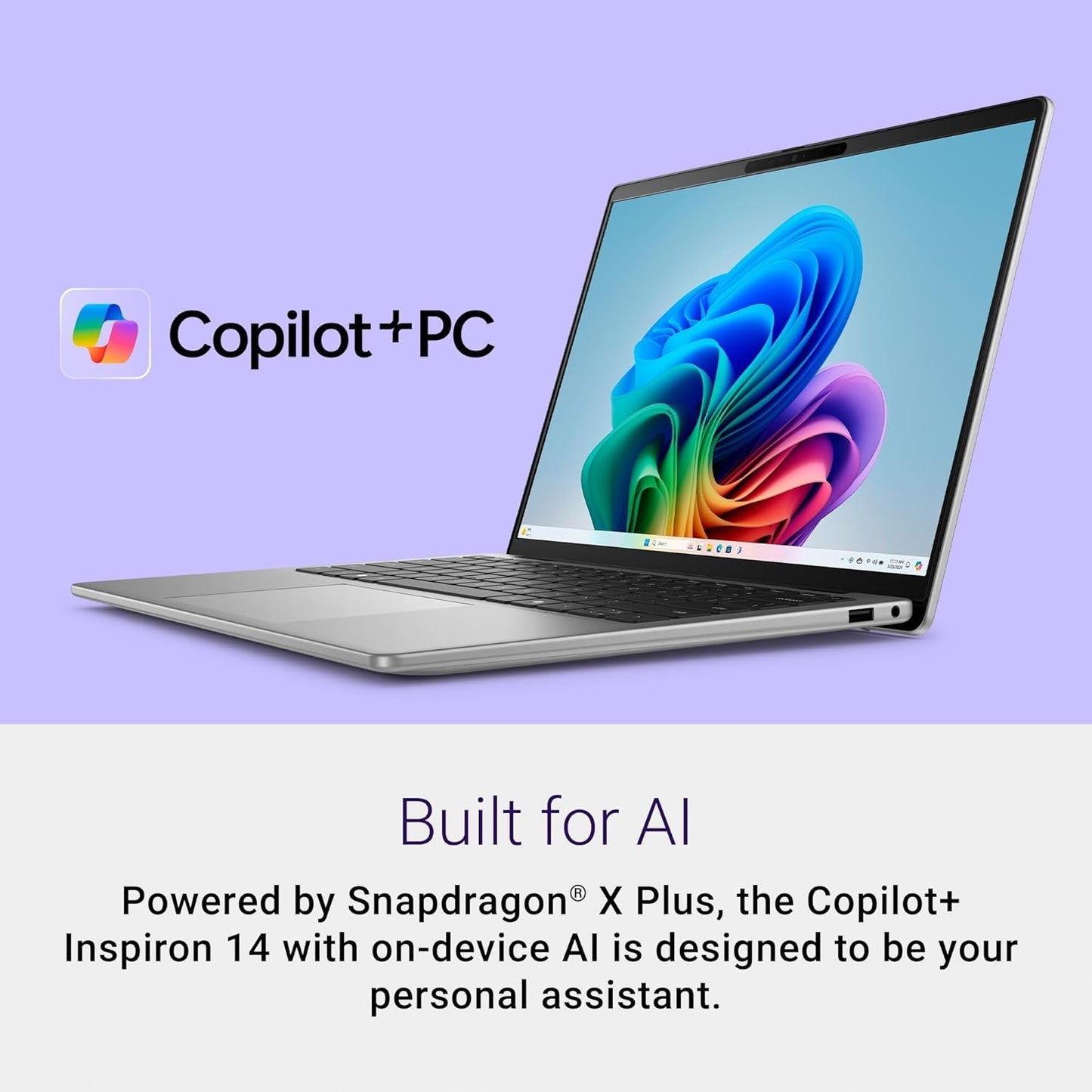 New Dell Inspiron 5441 14" FHD+ 8-Core Snapdragon X Plus 16GB 512GB SSD Webcam