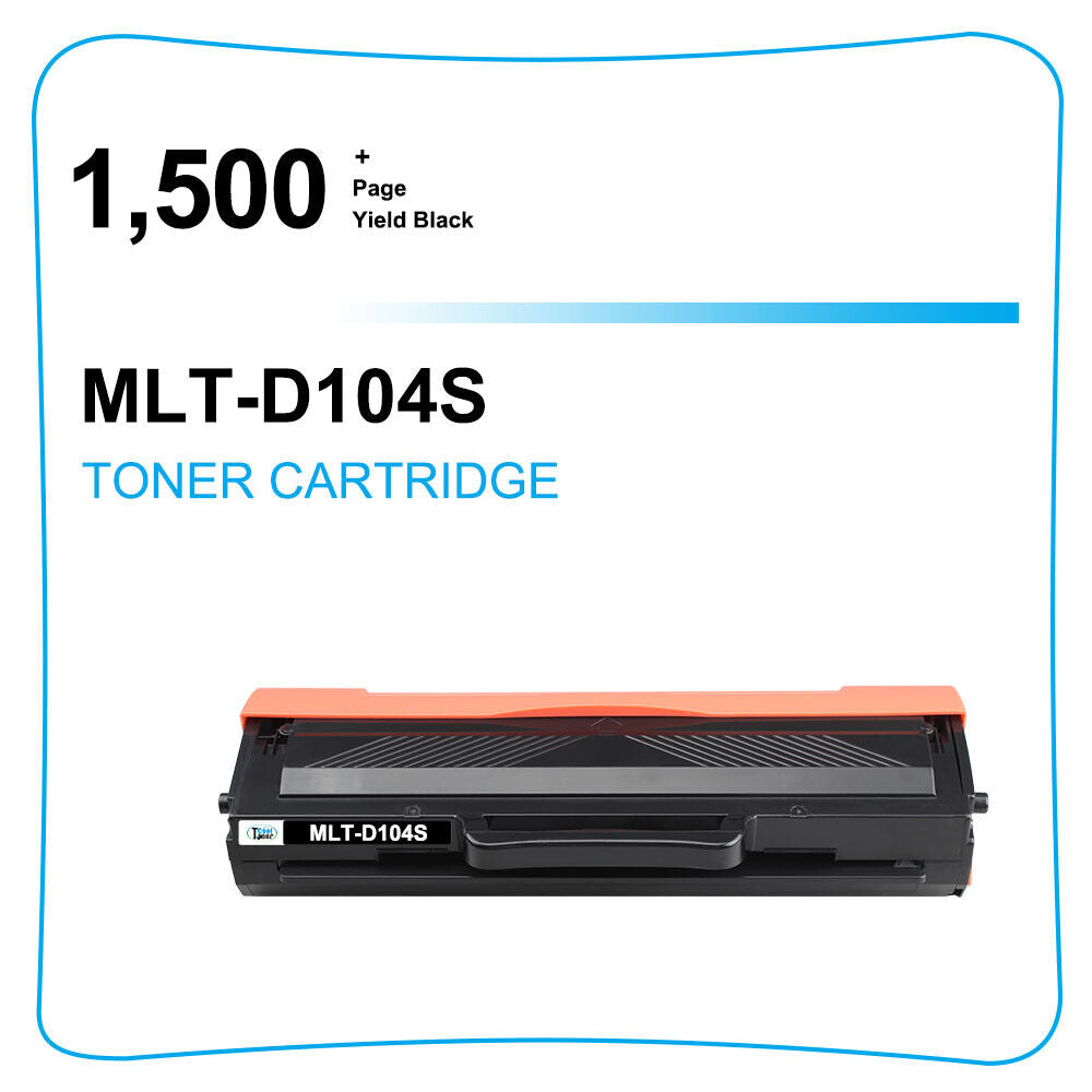 2-PacK Compatible MLT D104S D104S Toner Cartridge For ML-1865 Laser Printers