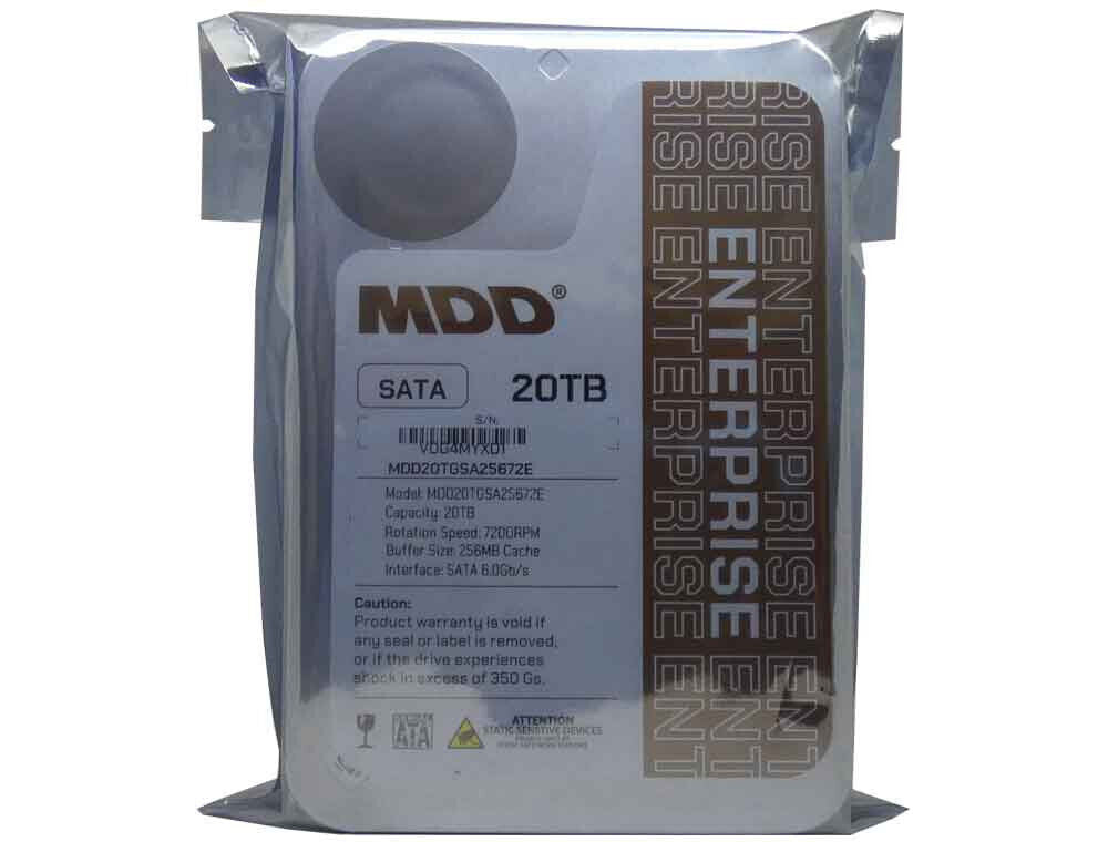 MDD 20TB 7200RPM 256MB Cache SATA 6.0Gb/s 3.5" Internal Enterprise Hard Drive