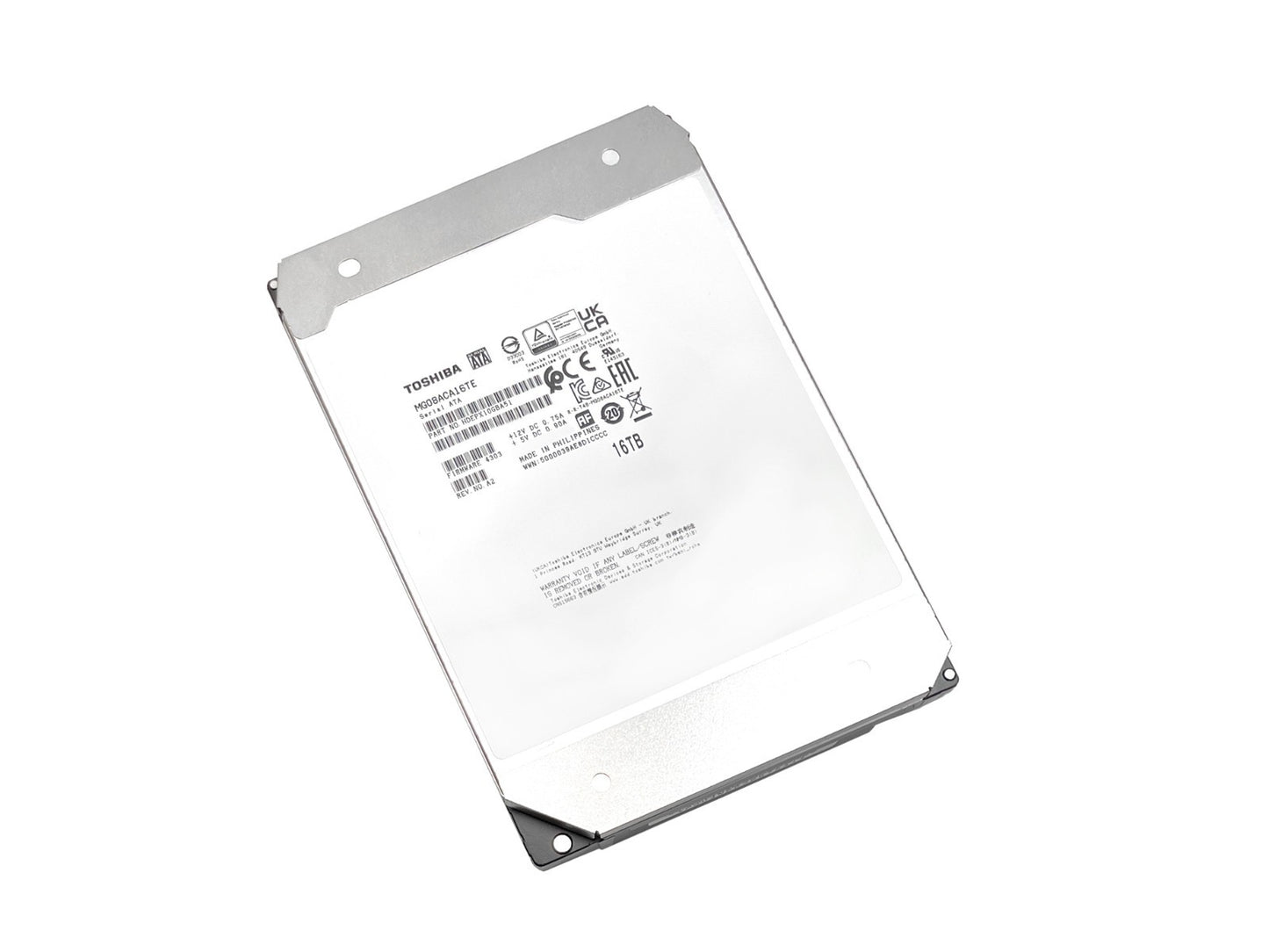 Toshiba 16TB 7200RPM 512MB SATA 6.0Gb/s 3.5" Internal Enterprise HDD MG08ACA16TE