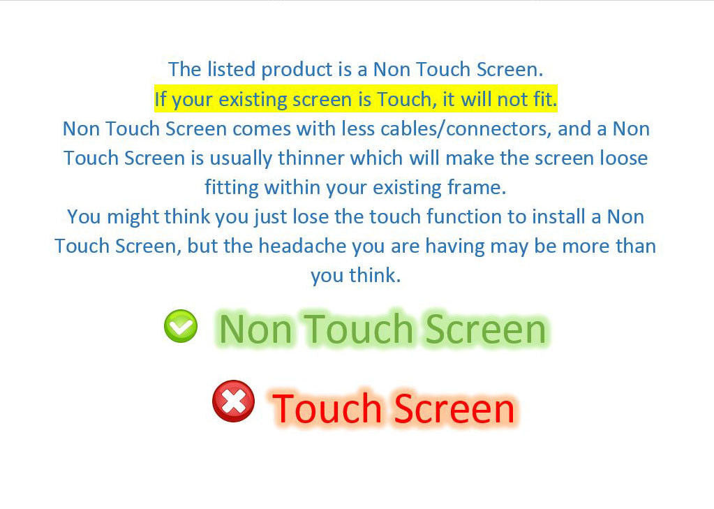 HP 15-DA0074NR 15-DB0042NR 6FV97UA LED LCD Screen HD 1366x768 Display 15.6 in