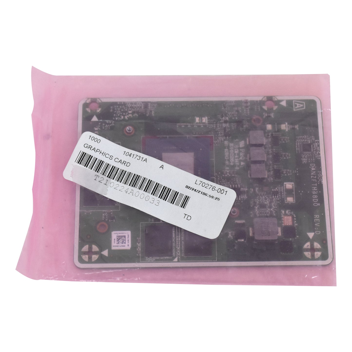 HP L70276-001 Nvidia N18P-G0-MP GTX1650 4GB GDDR5 Laptop Graphics Card Module