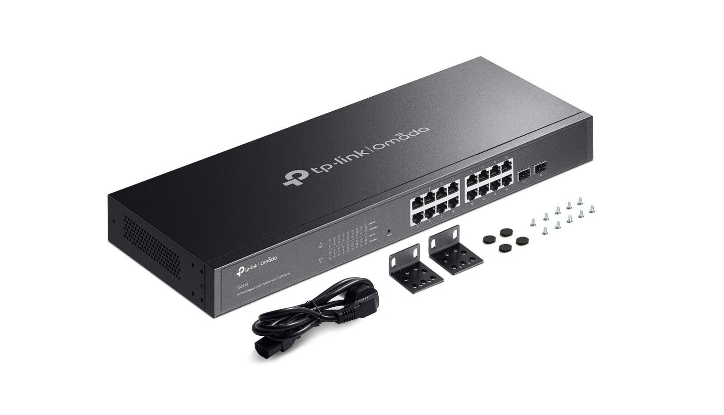 TP-Link SG2218 | Omada 16-Port 1000Mbps Gigabit Smart Switch | 2* SFP Ports