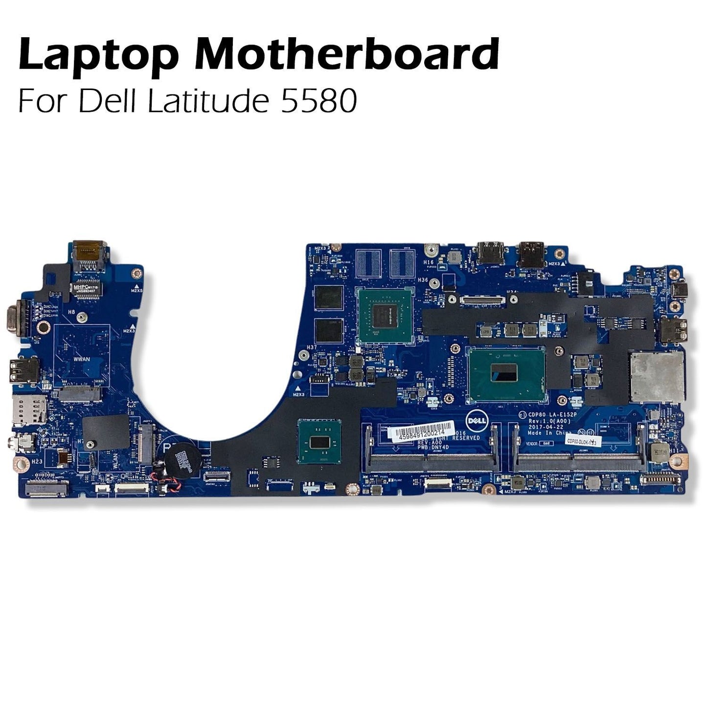 Dell Latitude 5580 Intel I5-7440HQ 2.8GH Motherboard nVidia 940MX 8T987 LA-E151P