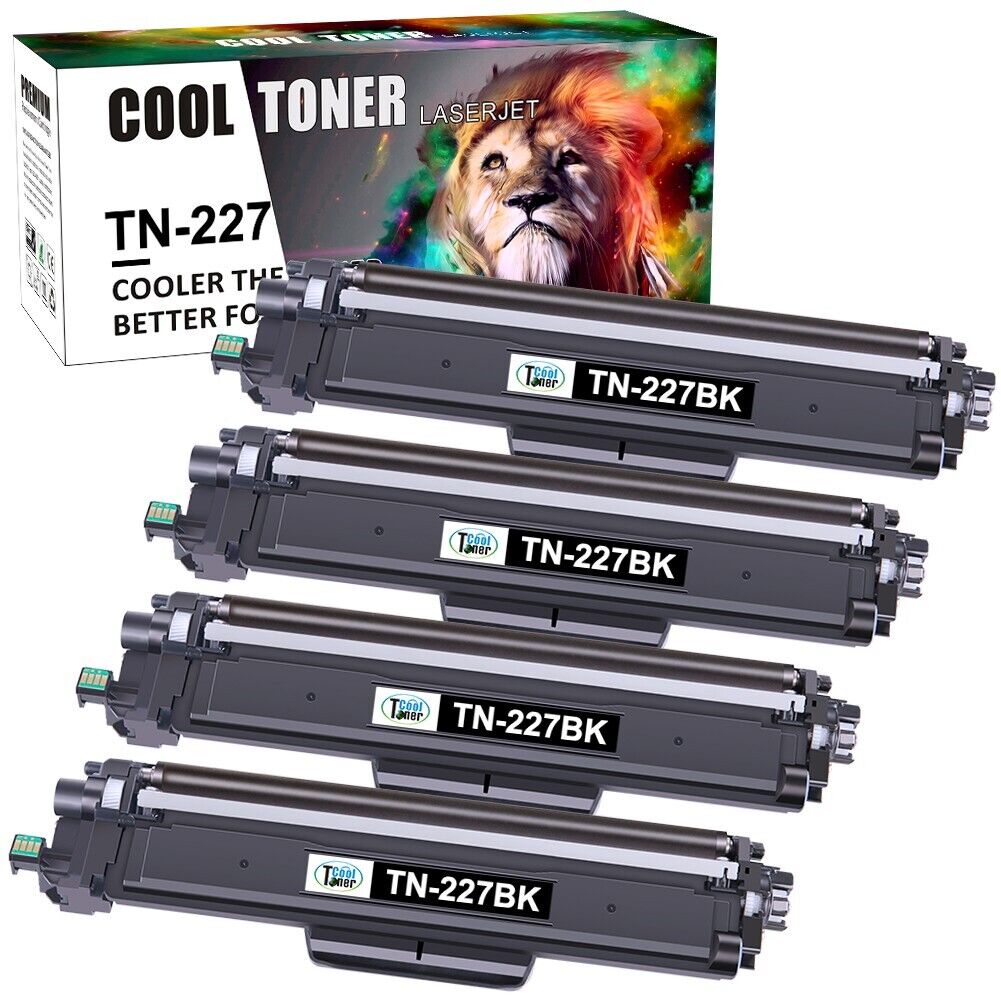 4-Pack Toner compatible for Brother TN227 223 MFC-L3770CDW HL-L3270CDW L3290CDW