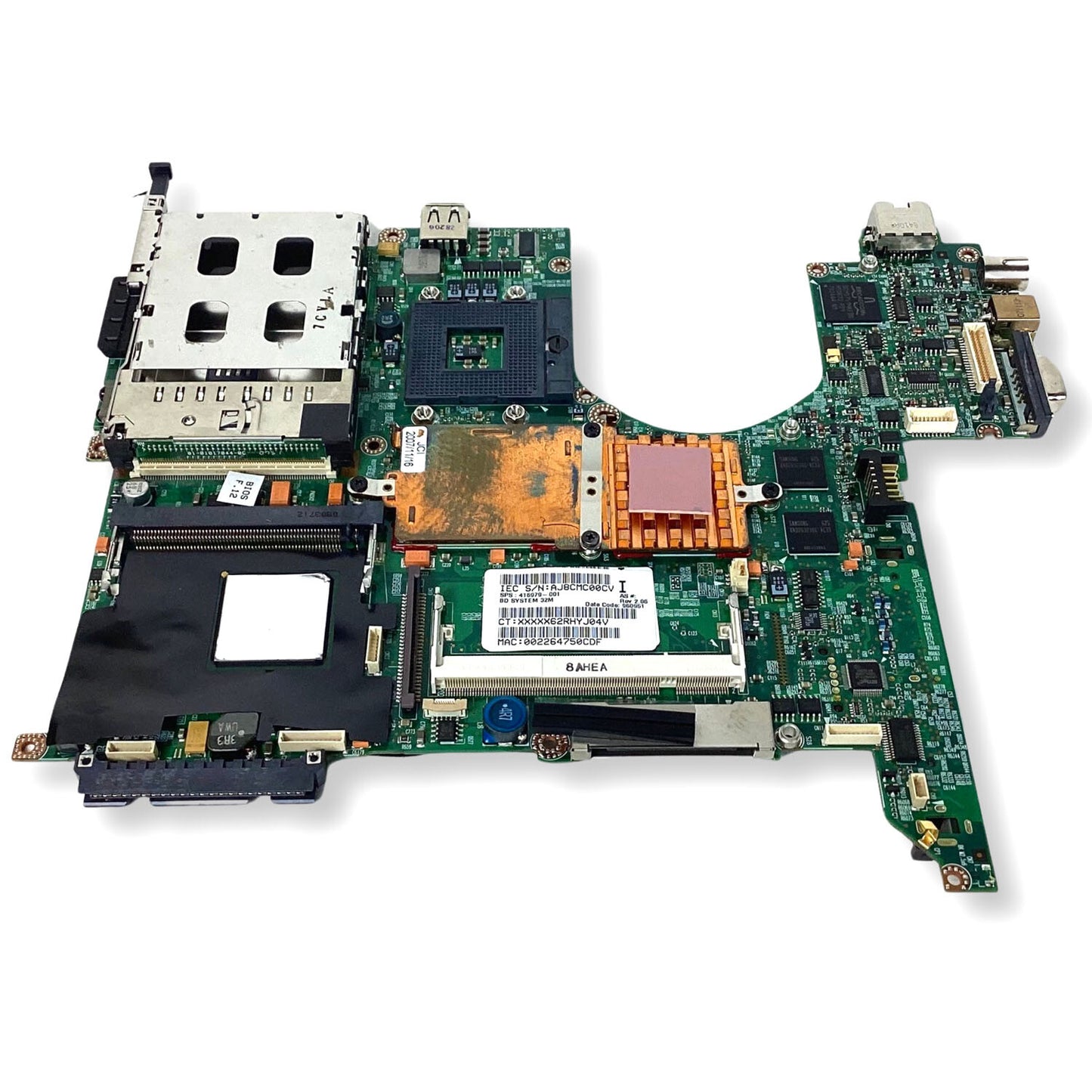 Genuine HP Compaq NC6230 Motherboard BD 32M Laptop System Main Board 416979-001