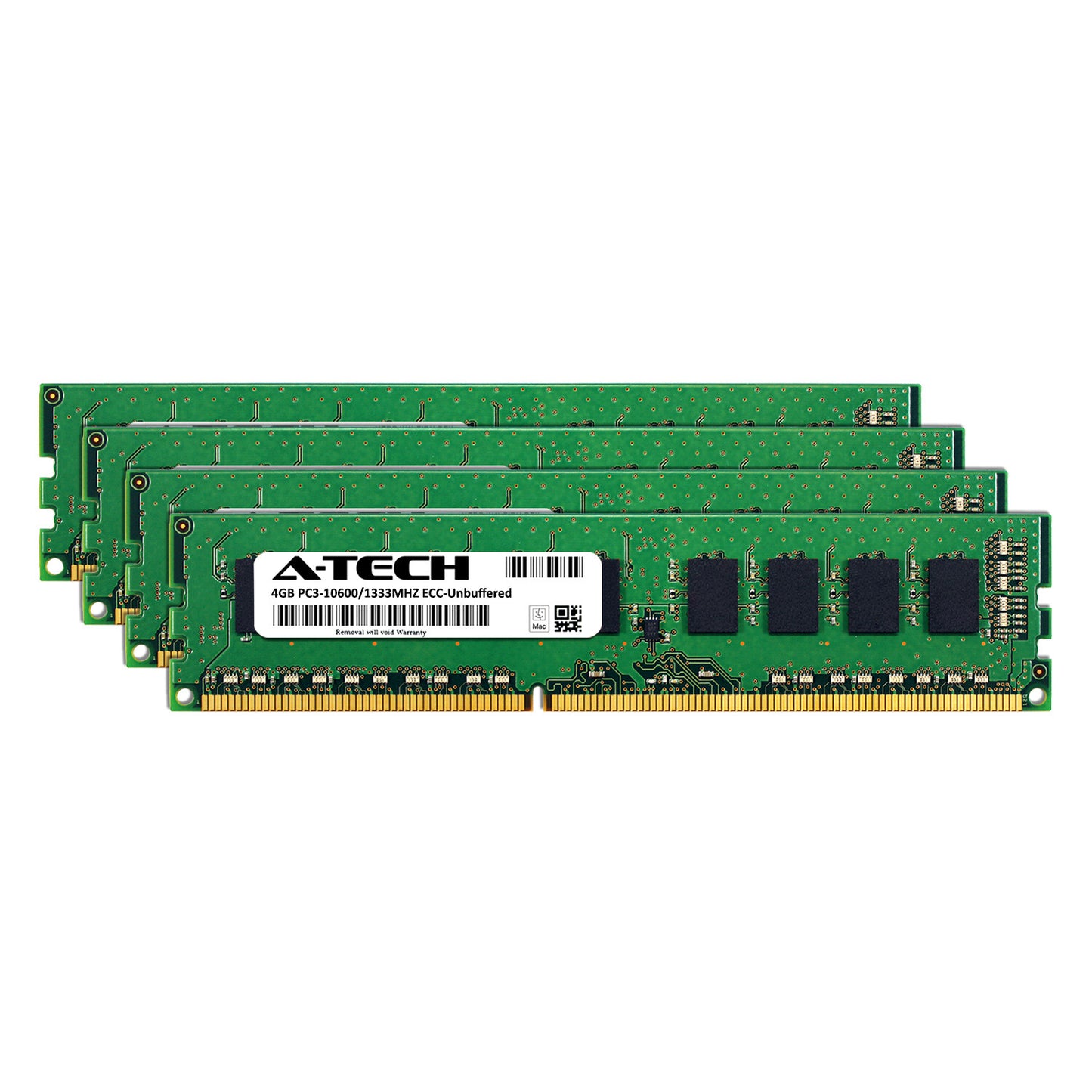 16GB KIT 4X 4GB PC3-10600 1333 MHZ ECC UNBUFFERED APPLE Mac Pro MEMORY RAM (NOT FOR HOME PC)