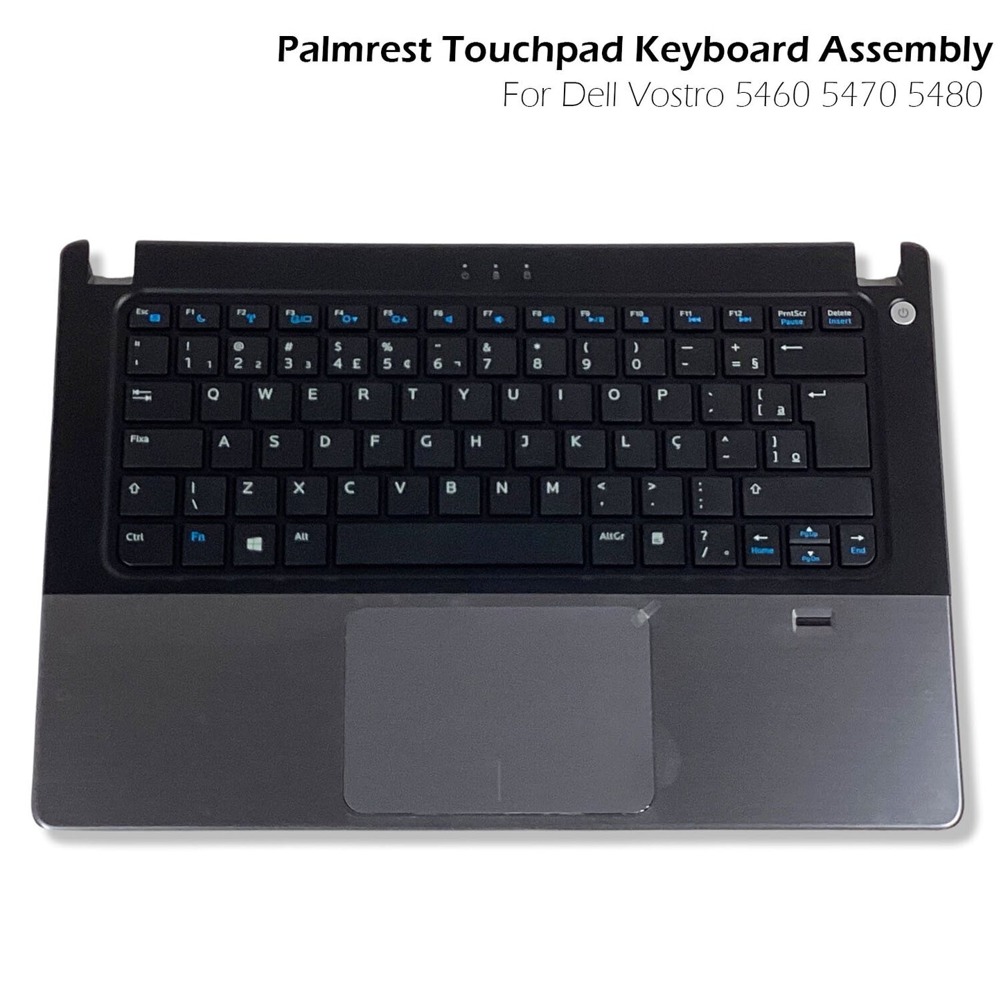 New Dell Vostro 5470 Keyboard Palmrest Assembly Portuguese Layout JX88R DXFPK