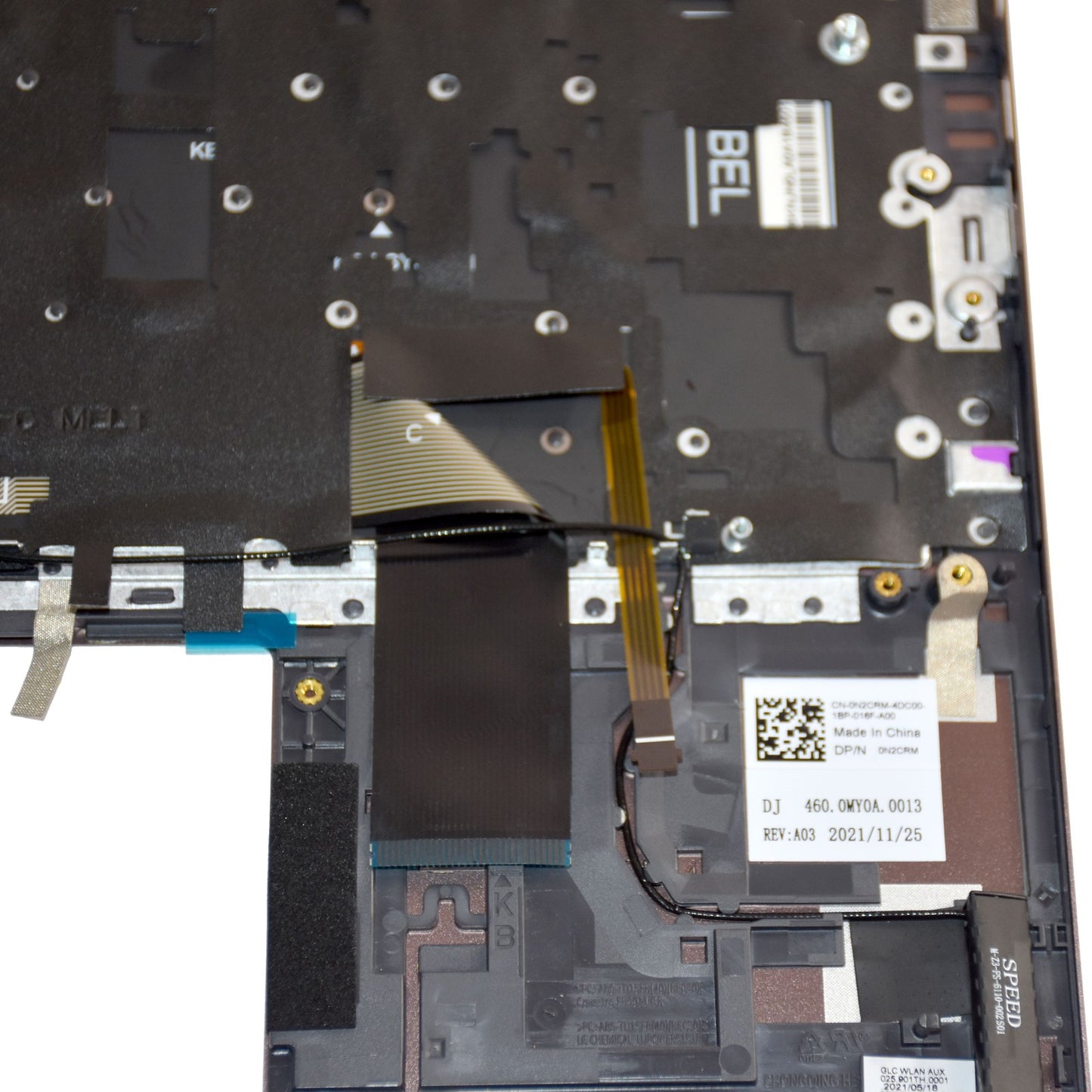 Dell Inspiron 14 5410 5415 Backlit Keyboard Palmrest Assembly US INTL 80V38