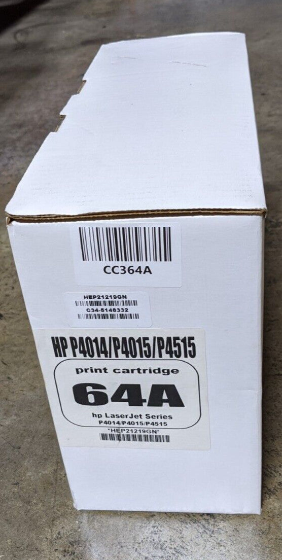 Genuine HP 64A CC364A Black Toner 10KPage P4014 P4015 P4515Refill Packaging