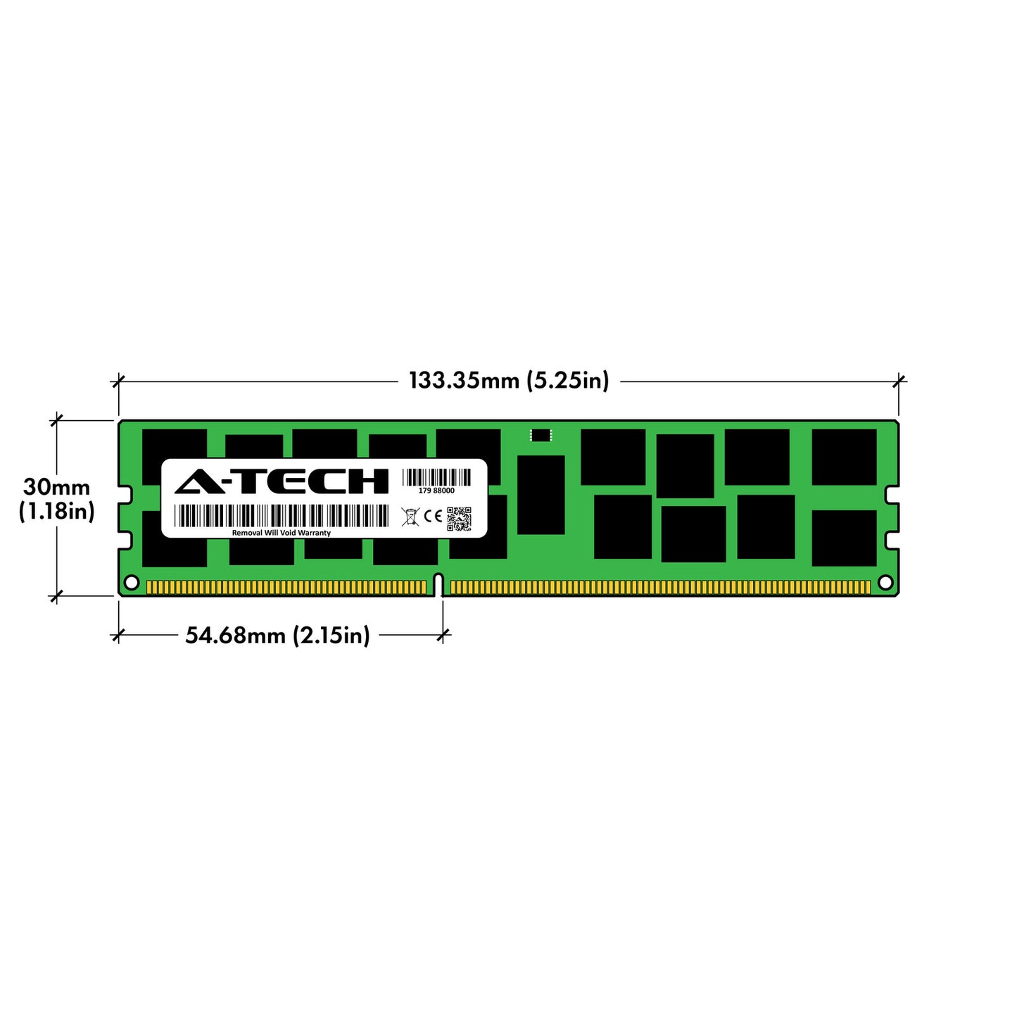 A-Tech 192GB 6x 32GB 4Rx4 PC3-8500R DDR3 1.35V ECC RDIMM REG Server Memory RAM (NOT FOR HOME PC)