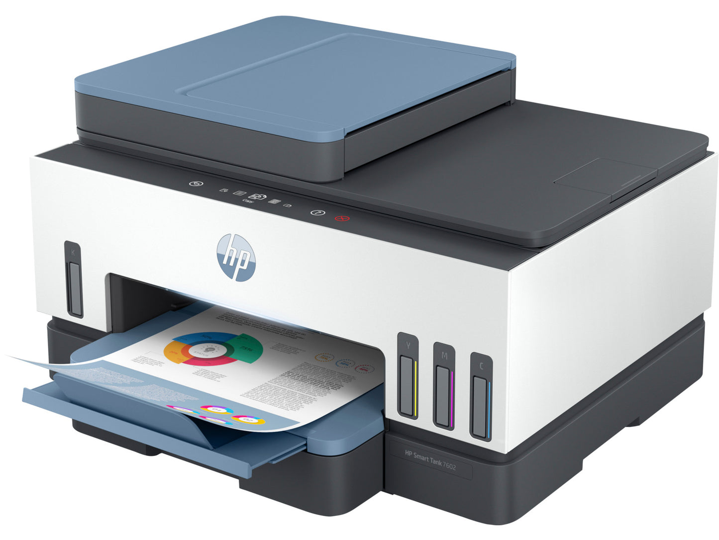 HP Smart Tank 7602e All-in-One InkJet Printer, Color Mobile Print, Copy, Scan,