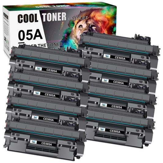 8 Pack CE505A 05A Toner Compatible with HP LaserJet P2035 P2035n P2055dn P2055X