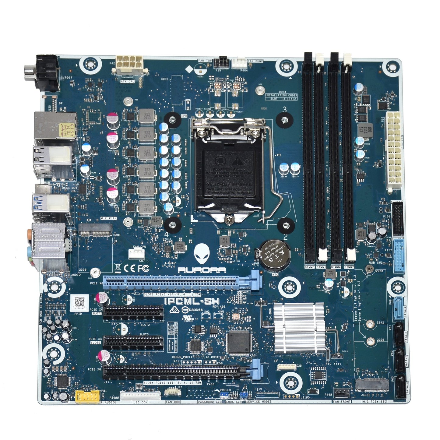 Dell Alienware Aurora R11 R12 Motherboard Chipset Z490 LGA1200 N43JM IPCML-SH