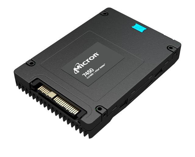 Micron MTFDKCC12T8TFS-1BC1ZABYYR 7450 MAX 12.8TB NVMe PCIe 4.0 TLC U.3 15mm SSD