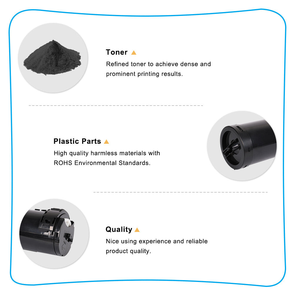10 Pack High Yield Black 106R02740 Toner Compatible With Xerox WorkCentre 3655