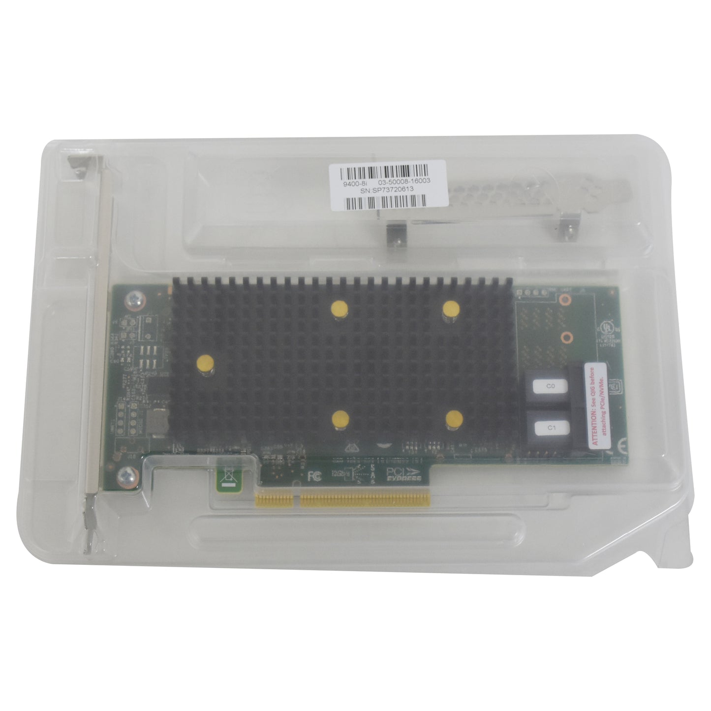 LSI Broadcom 9400-8i SAS 12Gbps 8-Ports PCIe Tri-Mode Storage Host Bus Adapter (NOT FOR HOME PC)