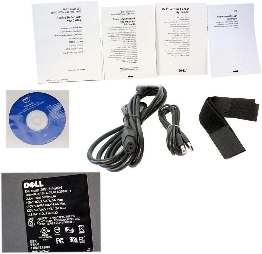 Dell Tower 500W 750VA 100-120V Battery Backup Uninterruptible Power Supply 2KWKY