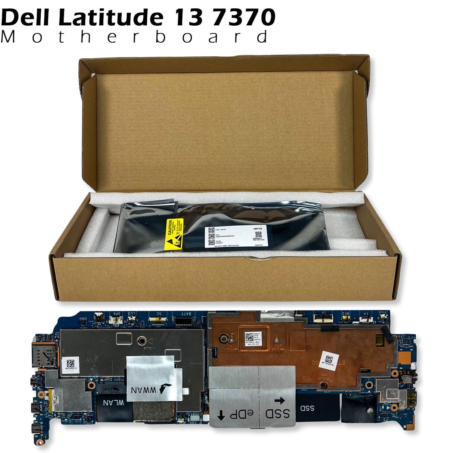 Genuine Dell Latitude 13 7370 Motherboard Intel M5-6Y54 8GB T73T5 1Y20Y 4MYV6
