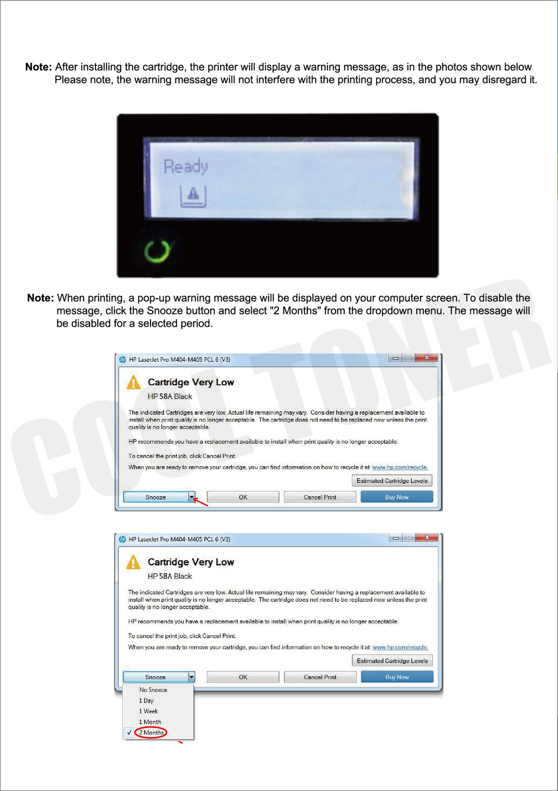 20 CF258A 58A Toner Cartridge For HP LaserJet Pro M404 M404n MFP M428fdw No Chip