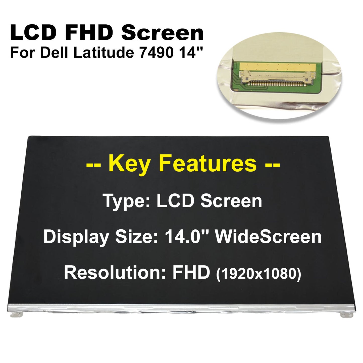 Dell OEM Latitude 7490 14" FHD LCD LED Widescreen SLP Low Power 4VTXP 04VTXP