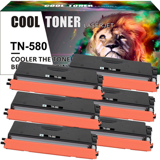 6PK TN650 TN620 Toner Cartridge For Brother TN580 HL-5280DW MFC-8660DN HL-5350DN