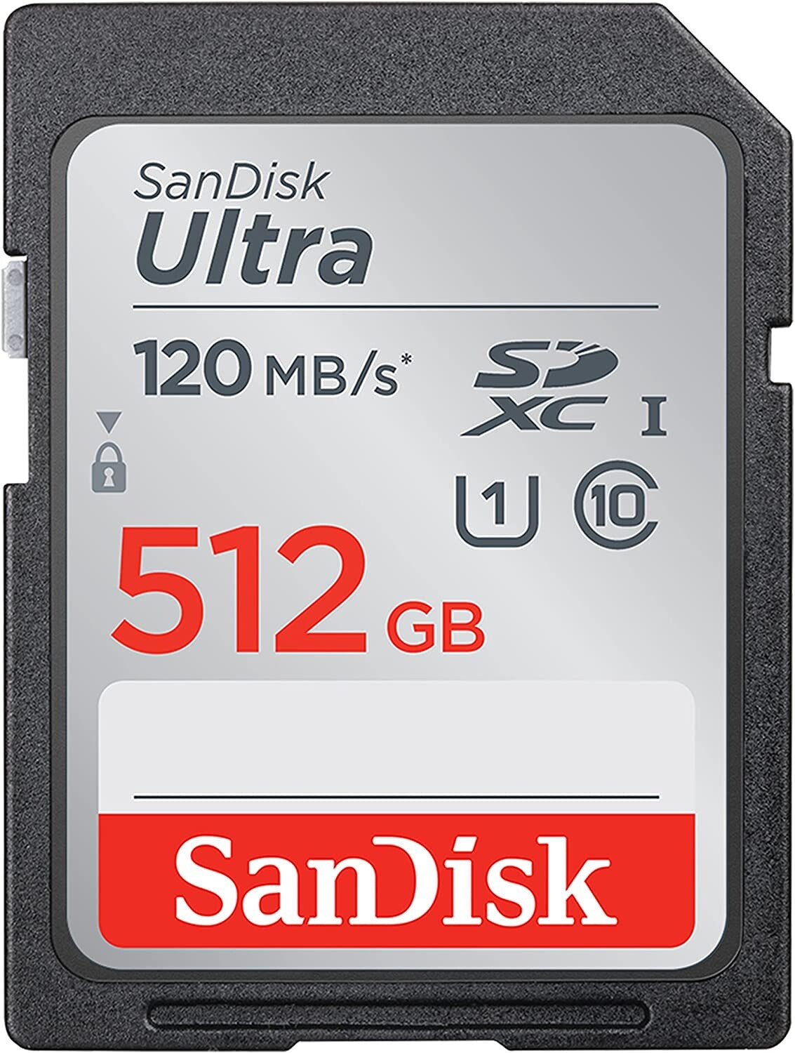 SanDisk Ultra 512GB SDXC Class 10 Memory Card 120Mbps SDSDUN4-512G