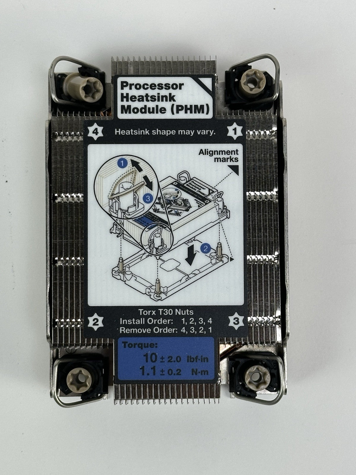 Lenovo SR630 V2 Intel Xeon Heatsink Kit 02YE596 02YE595 02YH670 FCLGA4189