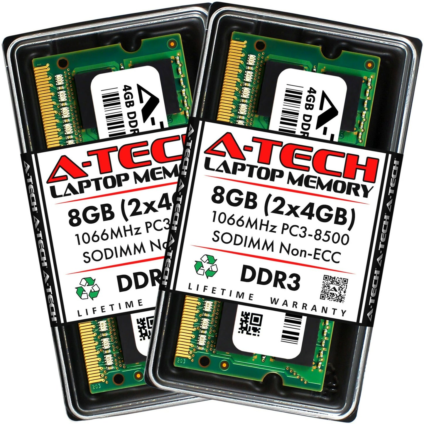 8GB KIT 2 x 4GB HP Compaq G72-150EG G72-150SF PC3-8500 Ram Memory