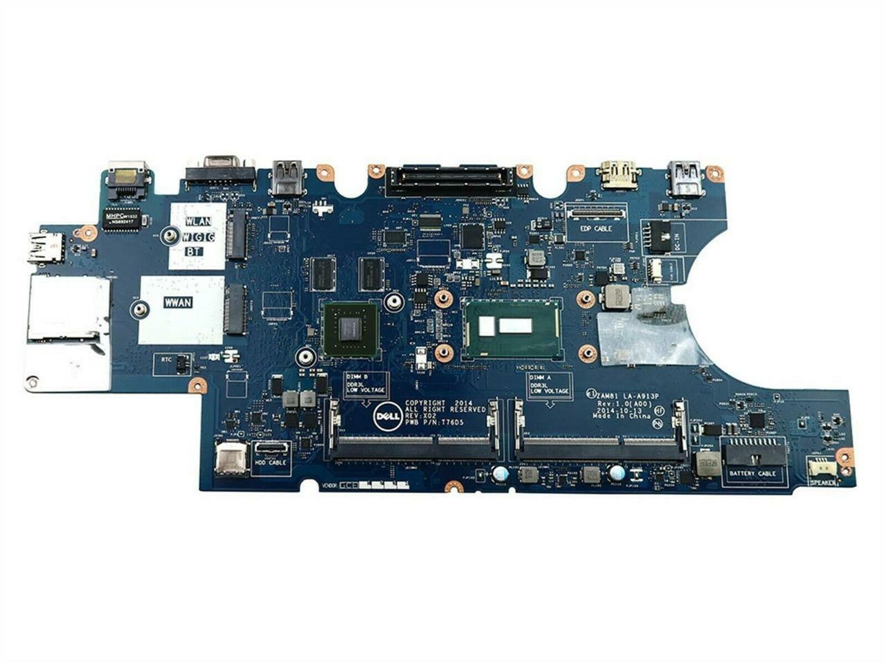 Dell Latitude E5550 Intel CORE I7-5600U GEFORCE GT840M Laptop Motherboard DWVYV