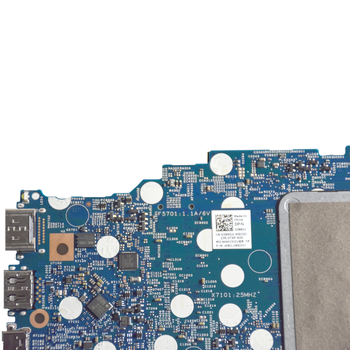 Dell Inspiron 5406 7506 2-in-1 Motherboard Core i3-115G4 3.0GHz Dual-Core 3NRG2