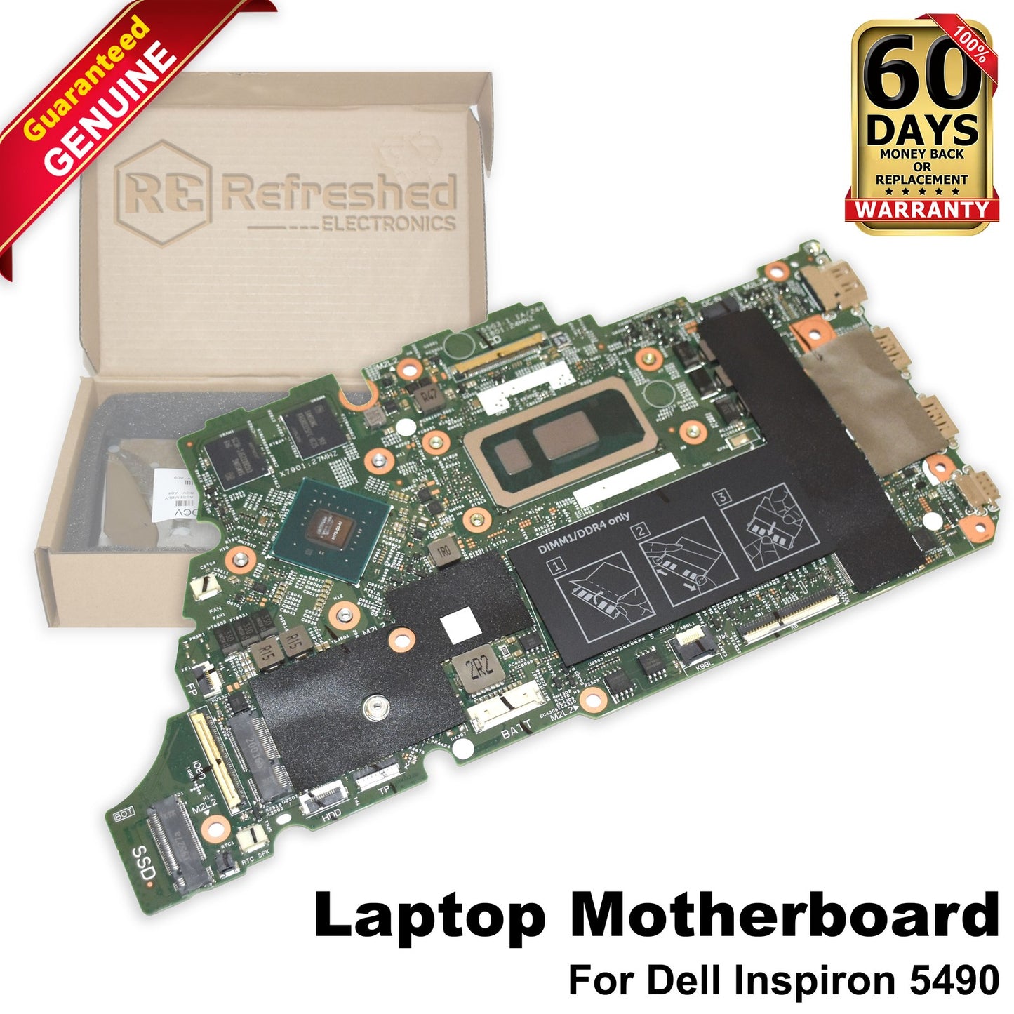 Dell Vostro 5490 5590 Motherboard Core i5-10210U 4GB RAM NVIDIA MX230 FKDCV