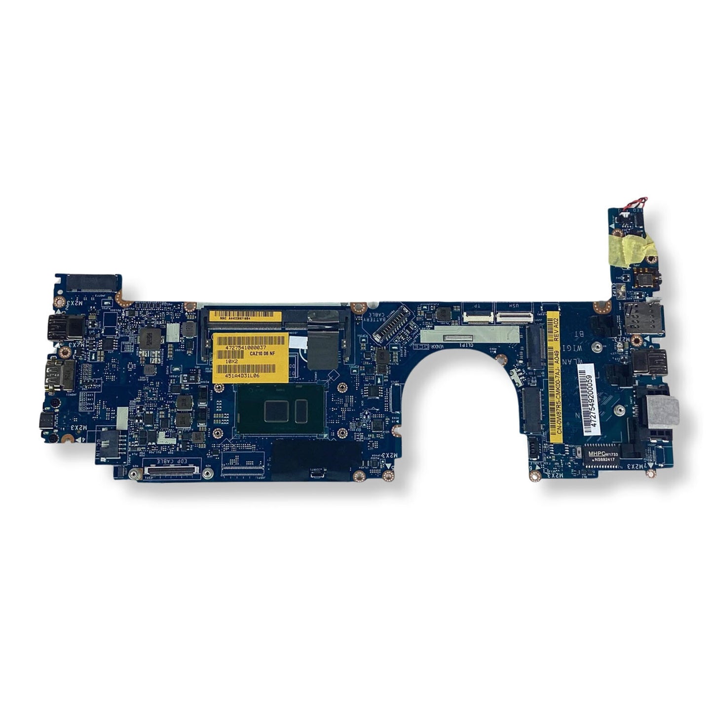 Dell Latitude 7280 Core i5-6200U Laptop Motherboard W87R5 CAZ10 LA-E122P 9PJNK