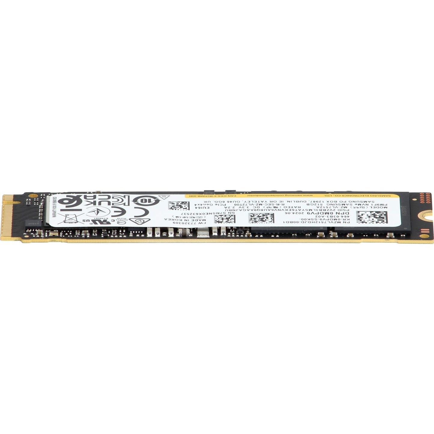 Dell Samsung 512GB PCIe Gen4 NVMe Class 40 TLC 2280 M.2 SSD PM9F1 (MDPV9)