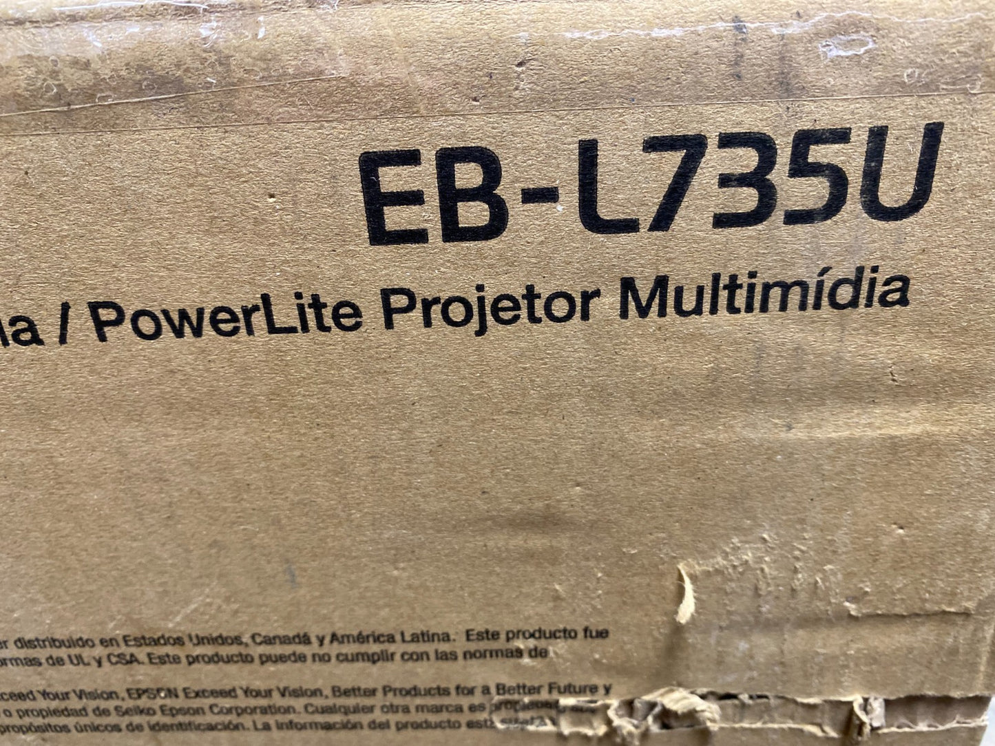 Epson V11HA25120 L735U PowerLite FHD WUXGA 3LCD Laser Projector 7000 Lumens