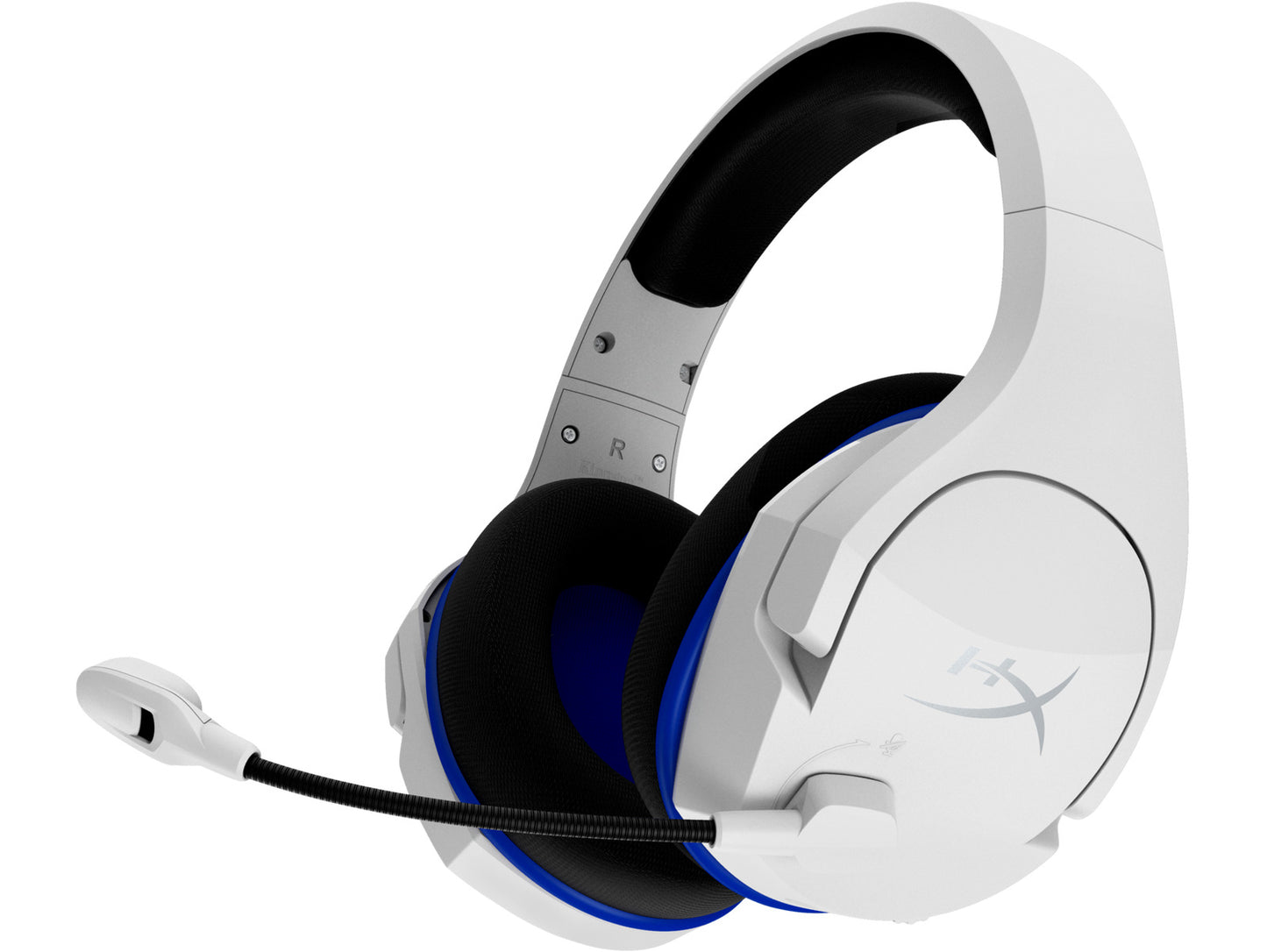 HyperX Cloud Stinger Core - Wireless Gaming Headset (White-Blue) - PS5-PS4