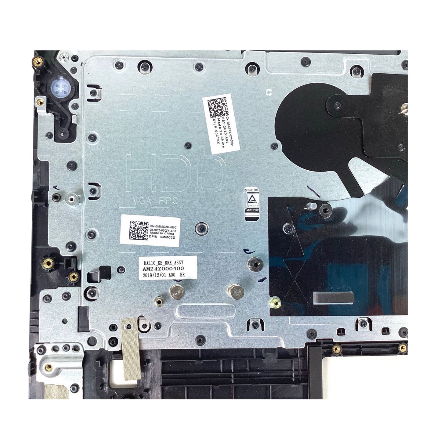 Dell Latitude 3490 Keyboard Palmrest Assembly for Fingerprint Read Laptops 6CTRX