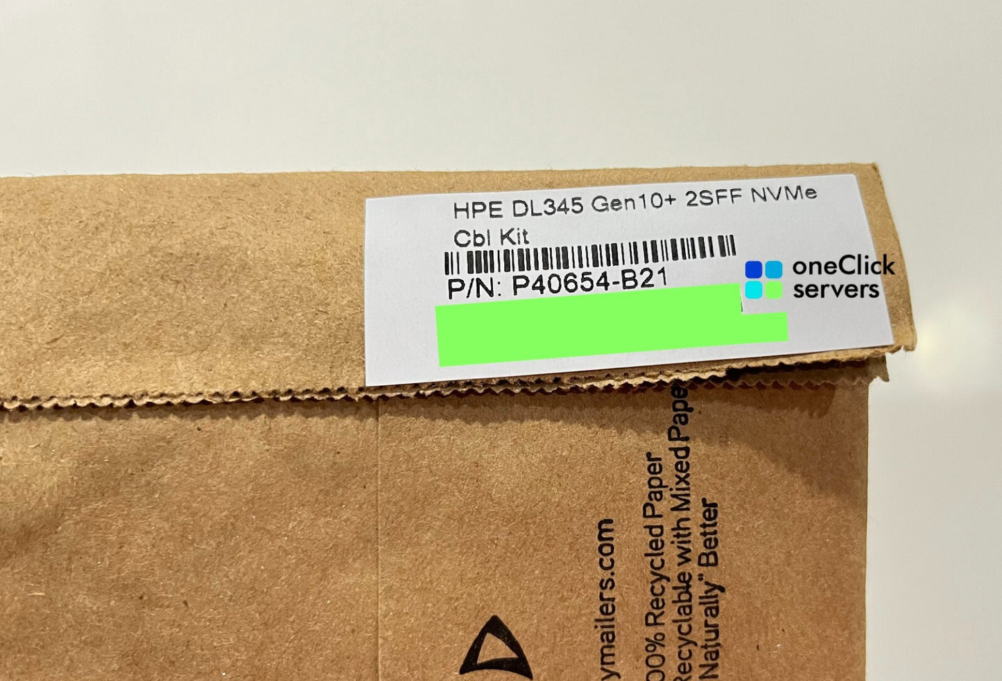 HPE ProLiant DL345 Gen10+ Plus 2SFF NVMe Cbl Cable Kit P40654-B21 2x SFF U.2 U.3
