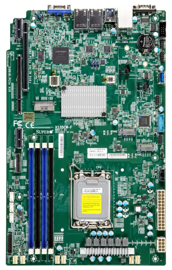 SuperMicro X13SCW-F Motherboard - WIO,Catlow,UP,RPL-E Xeon E,LGA1700, C266