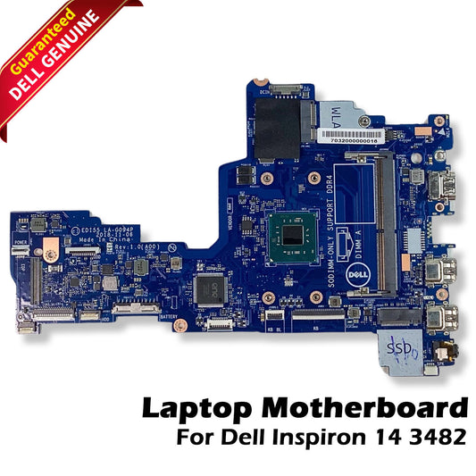 Dell Inspiron 14 3482 Motherboard System Board Intel Celeron N4000 1.1Ghz 887W5