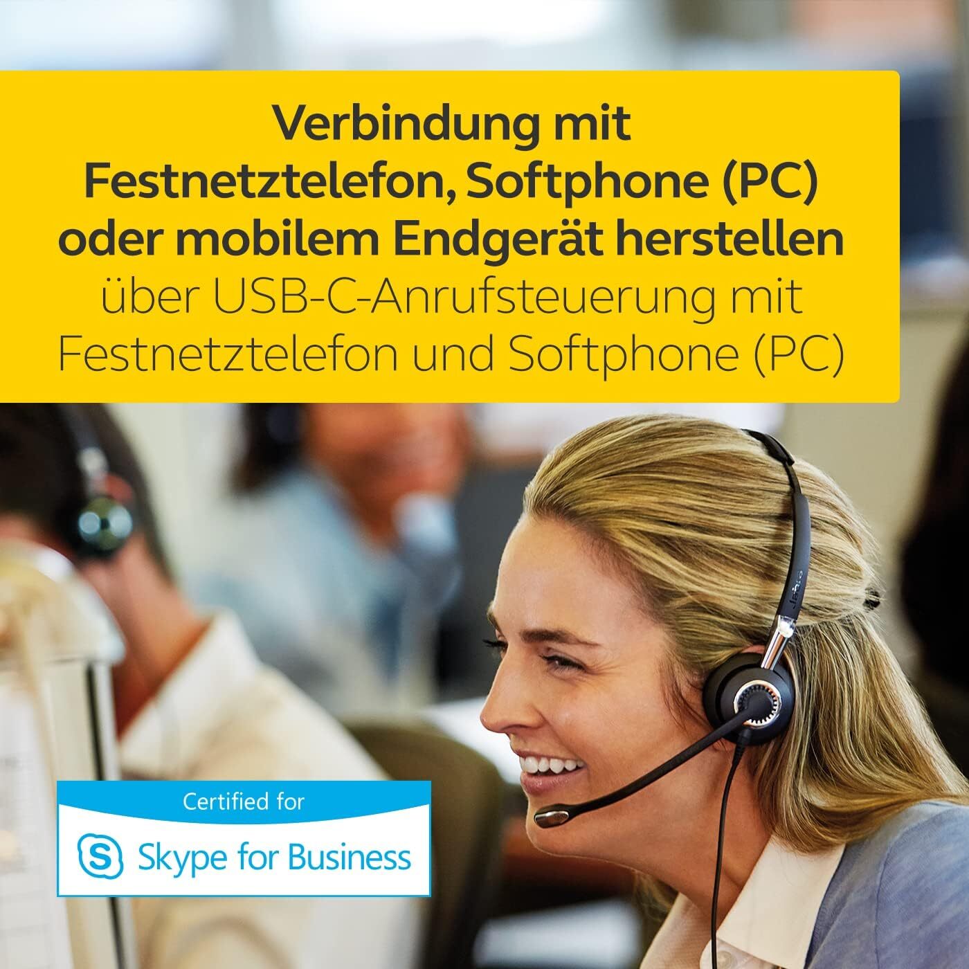 Jabra BIZ 2400 II Duo Bluetooth USB MS Skype Optimized Noise-Cancelling Headset