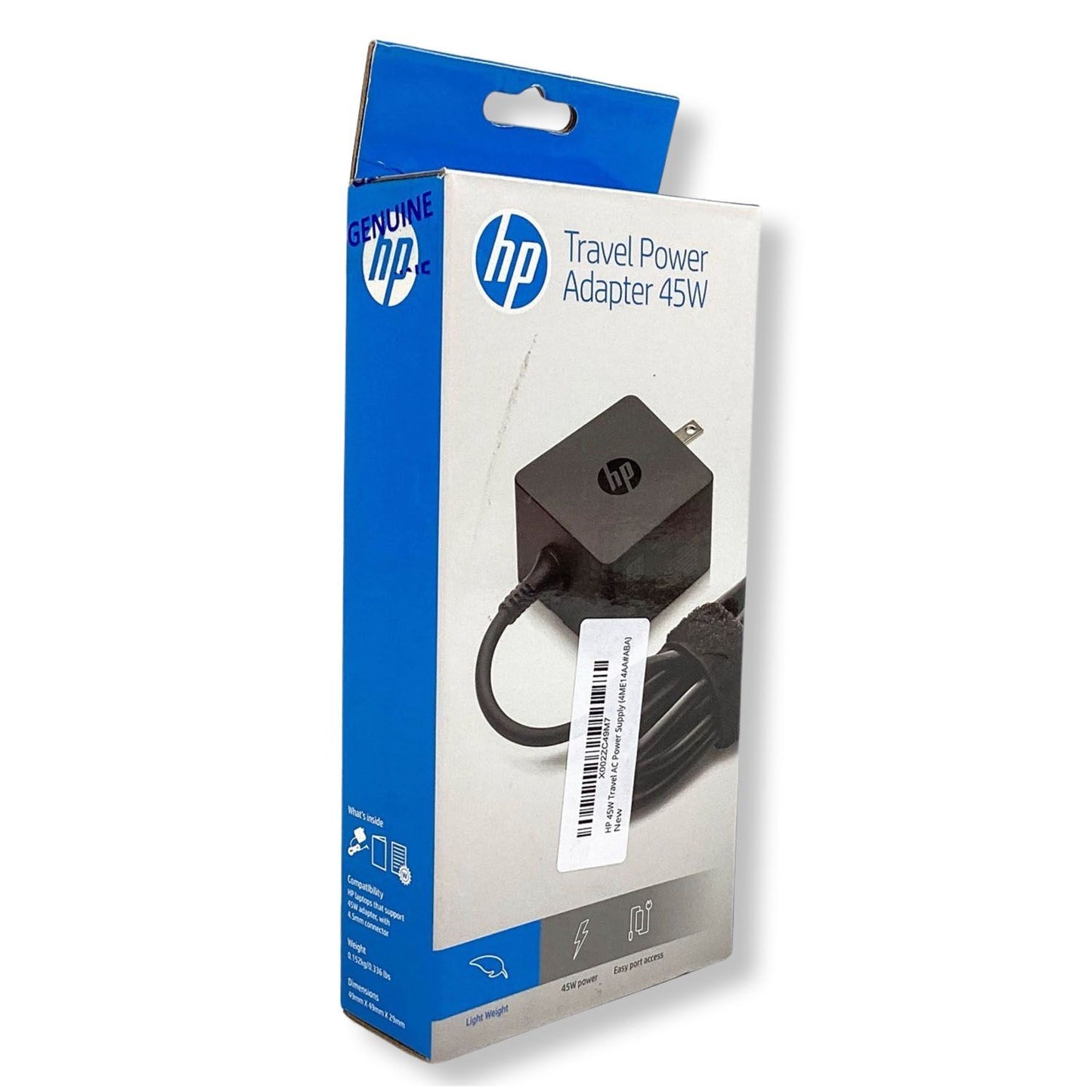 HP 4ME14AA#ABA Travel Power Adapter 45W 4.5mm Connector