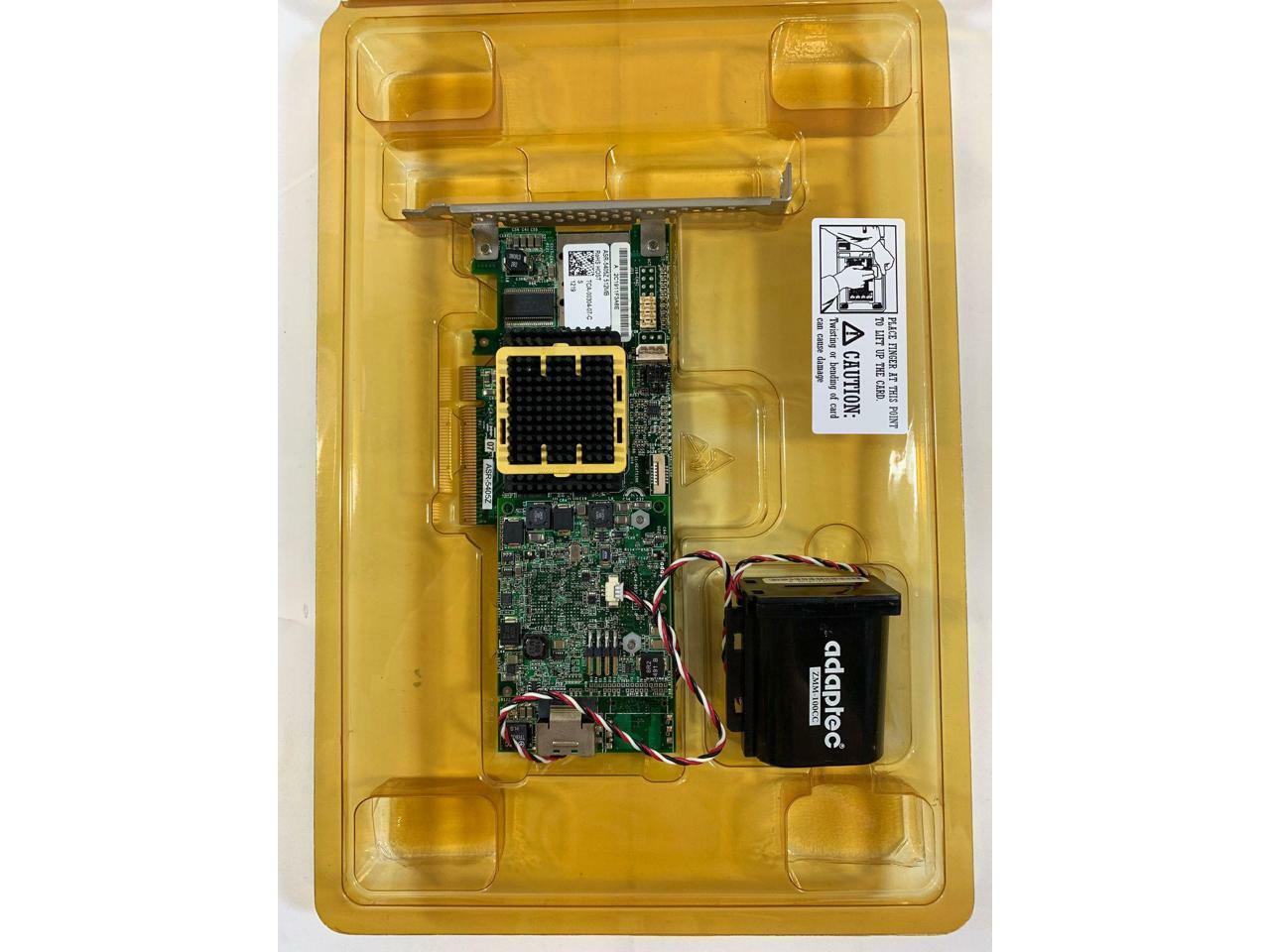 Adaptec ASR-5405Z 512MB SATA SAS 4-Ports RAID PCI Express x8 Controller + BBU (NOT FOR HOME PC)