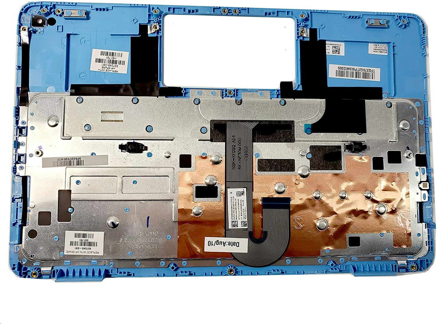 HP Laptop Palmrest Cover w/ Keyboard Assembly Chromebook 11 G5 EE Nsk-xe0sq Blue