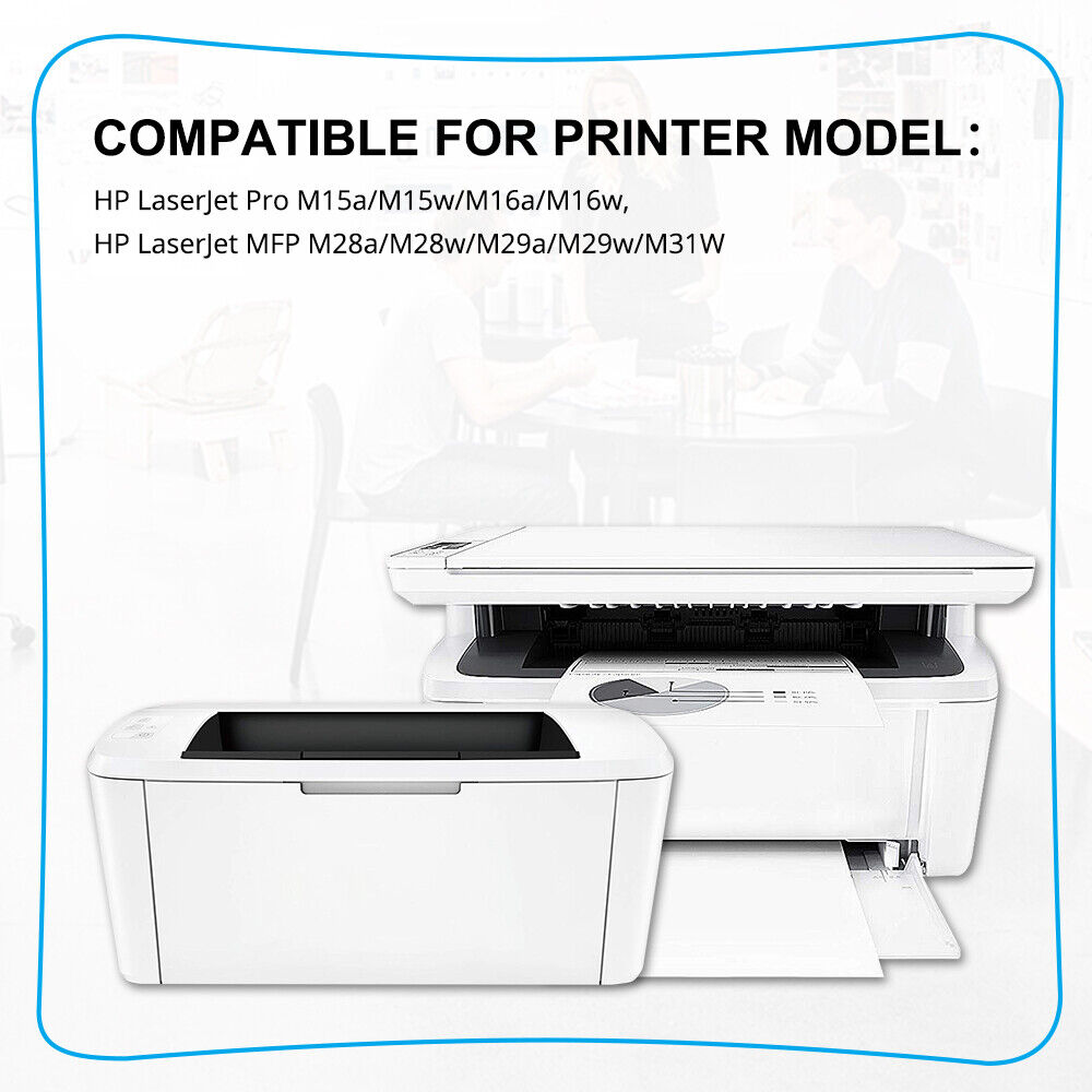 4PK HP 48A CF248A Toner Cartridge Compatible with HP LaserJet Pro M16a M16w M15a