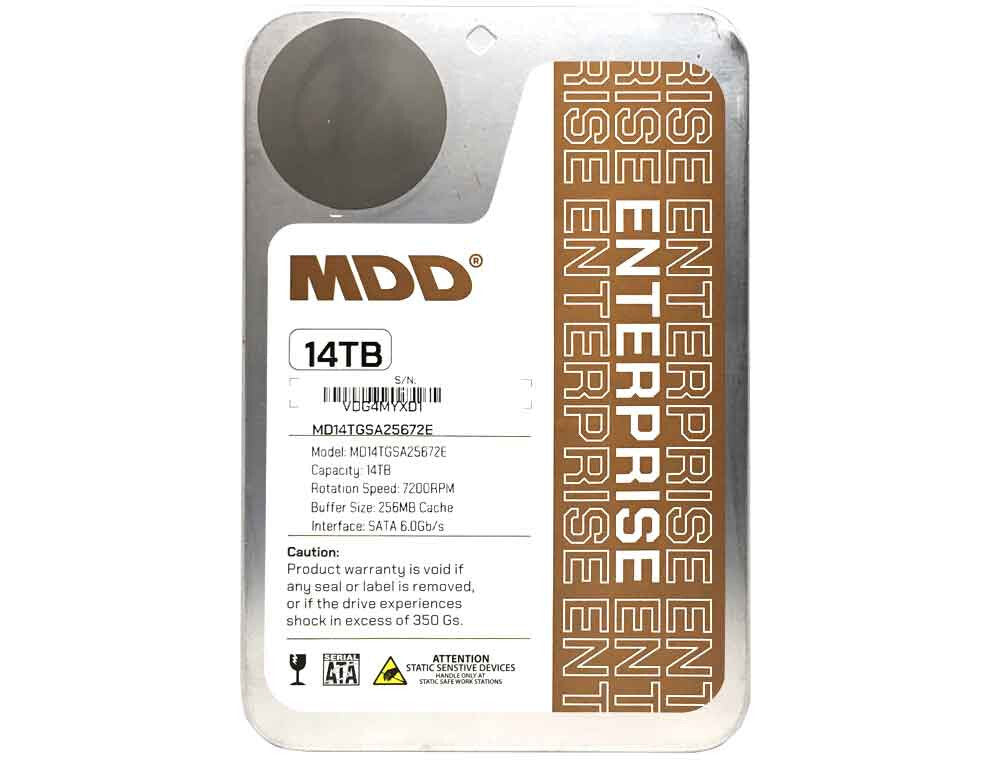MDD 14TB 7200RPM 256MB Cache SATA 6.0Gb/s 3.5" Internal Enterprise Hard Drive